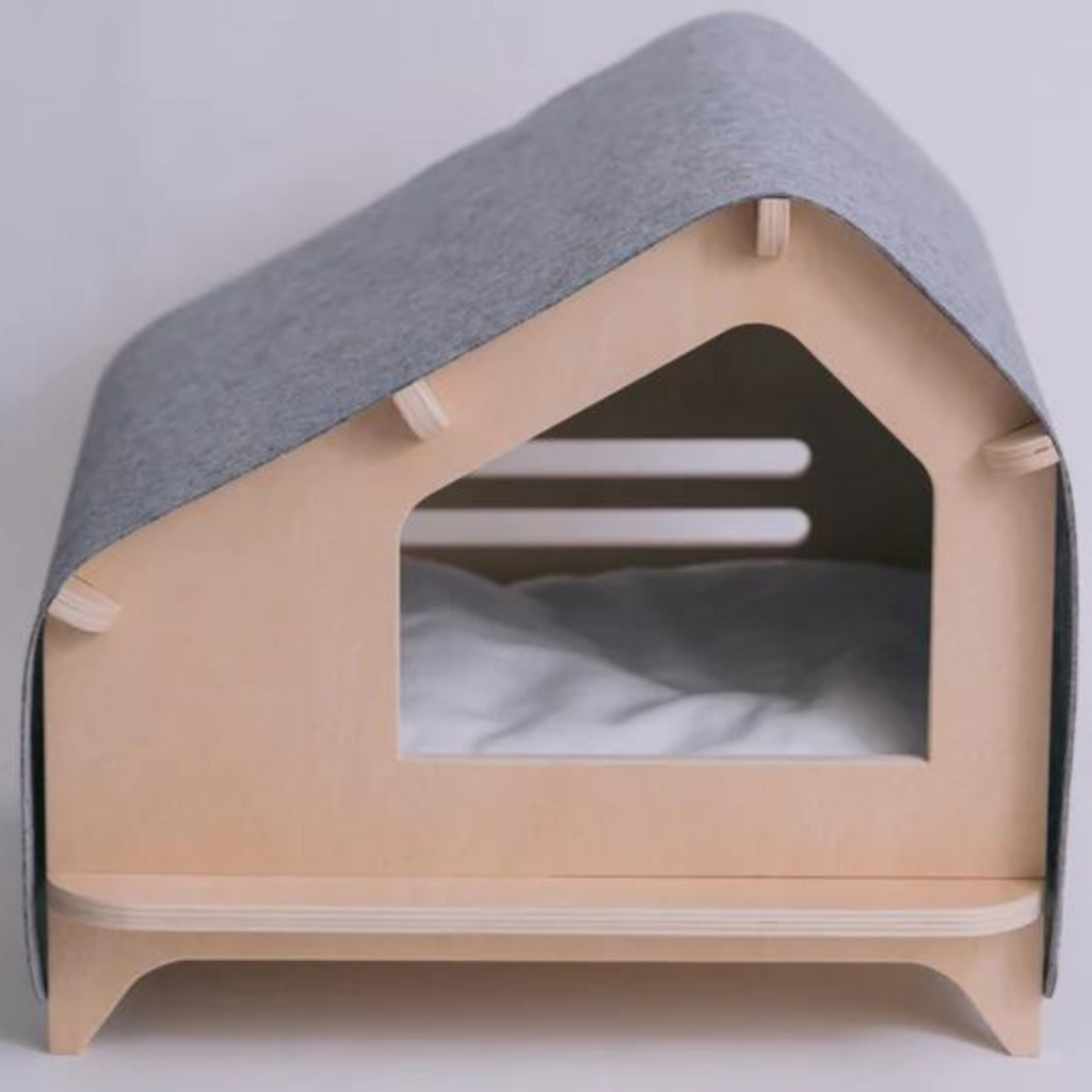 The Little Pet Cabin in Light Grey (FINAL SALE) HOME RAWRY PETS   