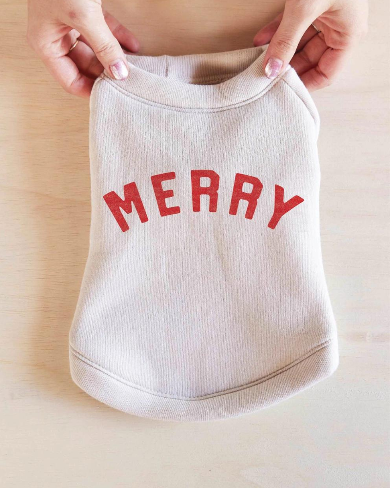 "Merry" Pet Sweatshirt (Made in the USA) (FINAL SALE) Wear OAT COLLECTIVE   