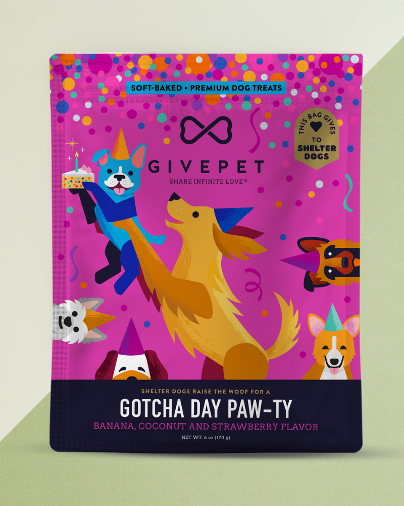 Gotcha Day Paw-ty Soft & Chewy Dog Treats (Made in the USA) Eat GIVEPET   