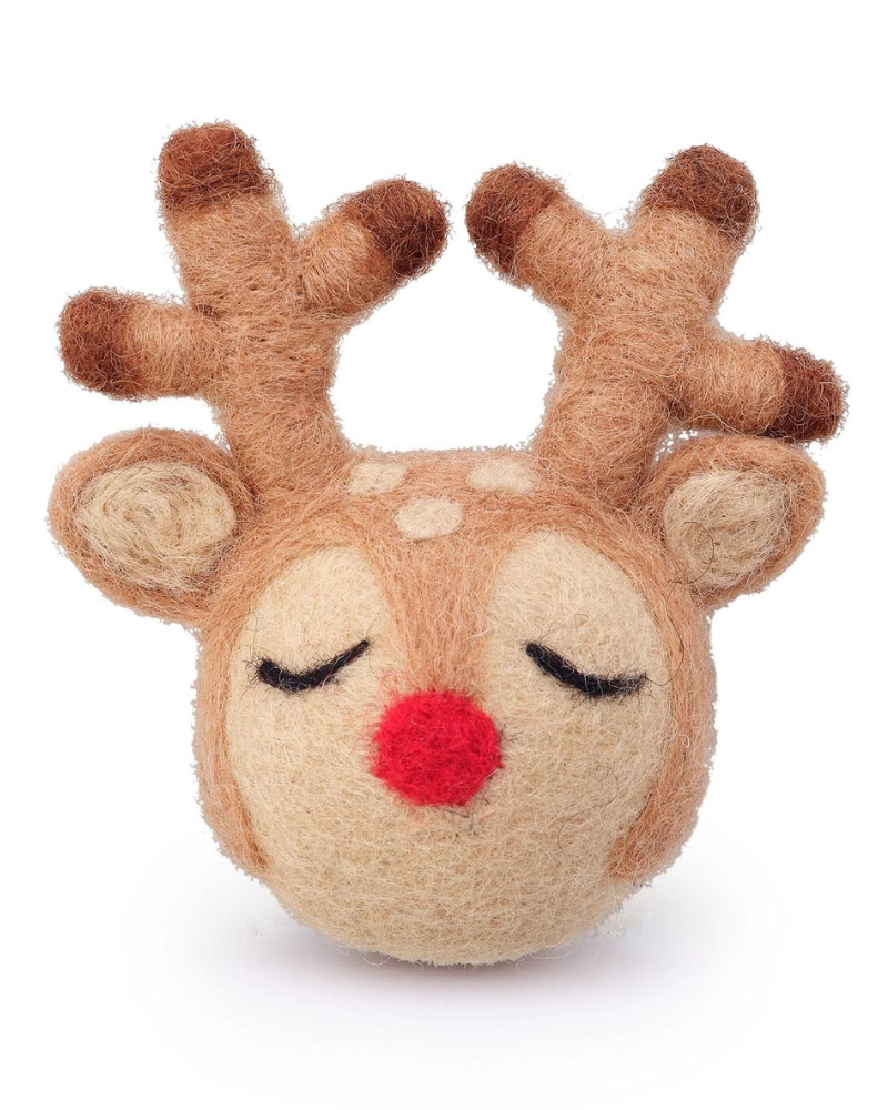 Christmas Reindeer Wool Cat Toy CAT THE FOGGY DOG   