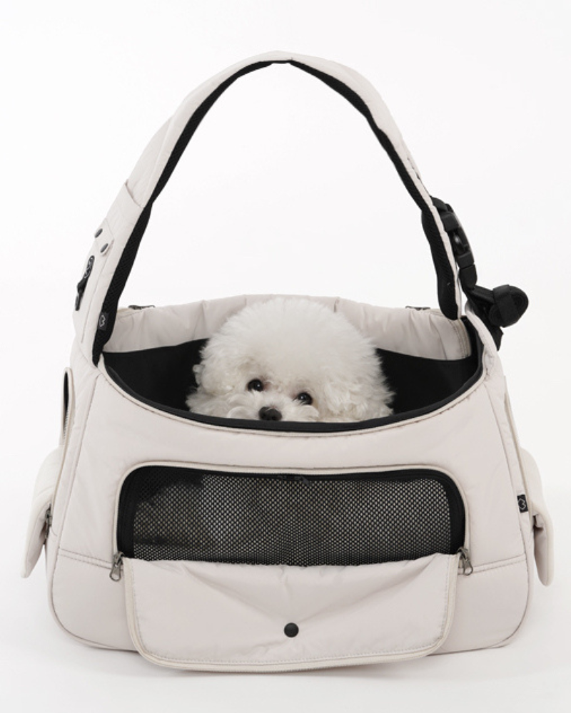 Dog Sling Bag in Black or Beige Carry SSOOOK   