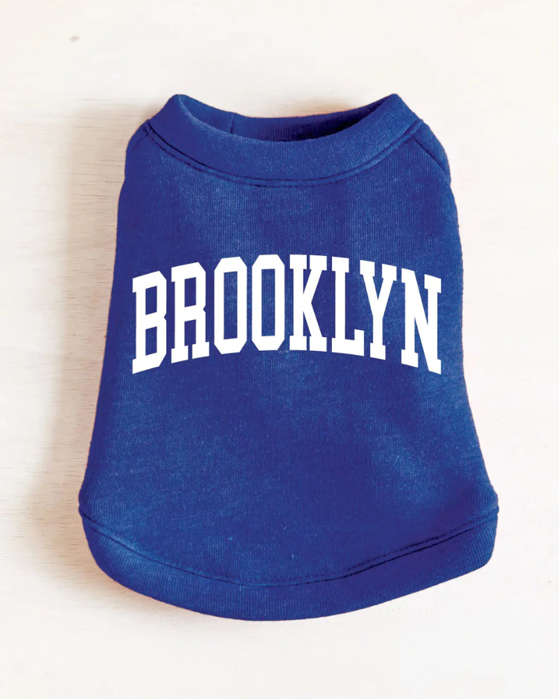 Brooklyn Dog Sweatshirt in Royal Blue Heather Wear OAT COLLECTIVE