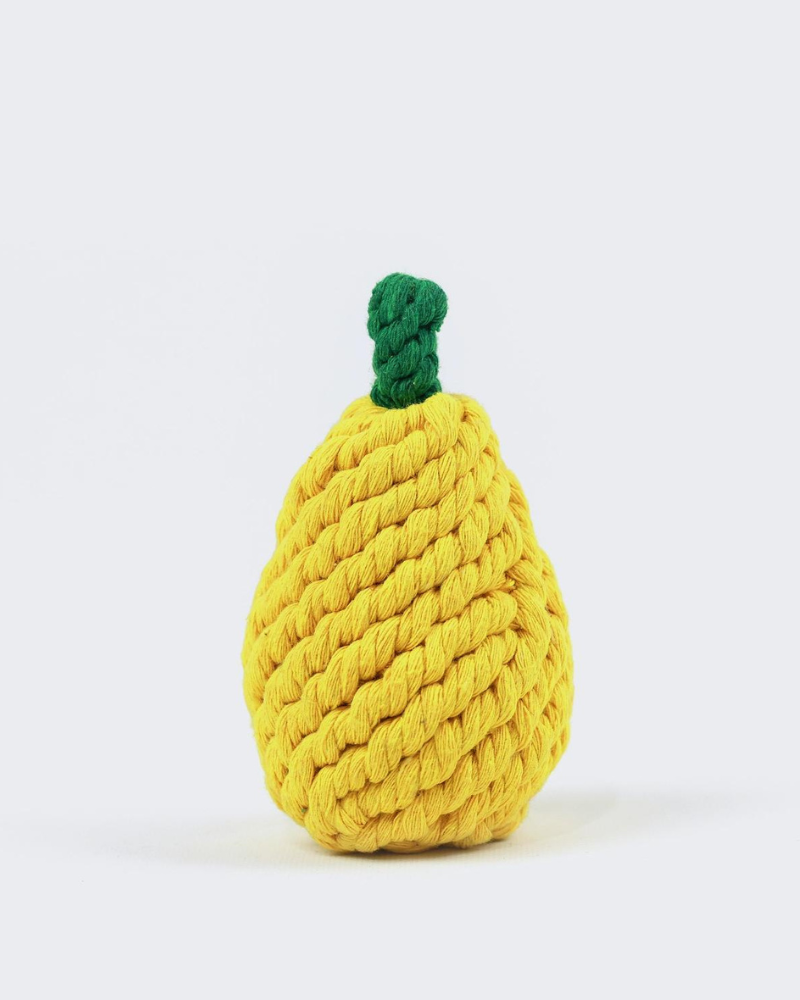 Eco-Friendly Pear Rope Dog Toy Play KNOTTY PAWS   