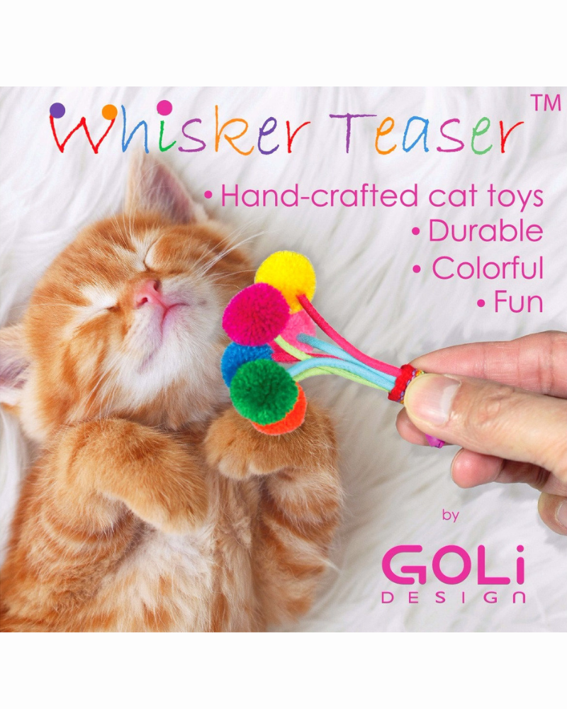 Whisker Teaser Catnip Toy Play GOLI CAT TOYS   