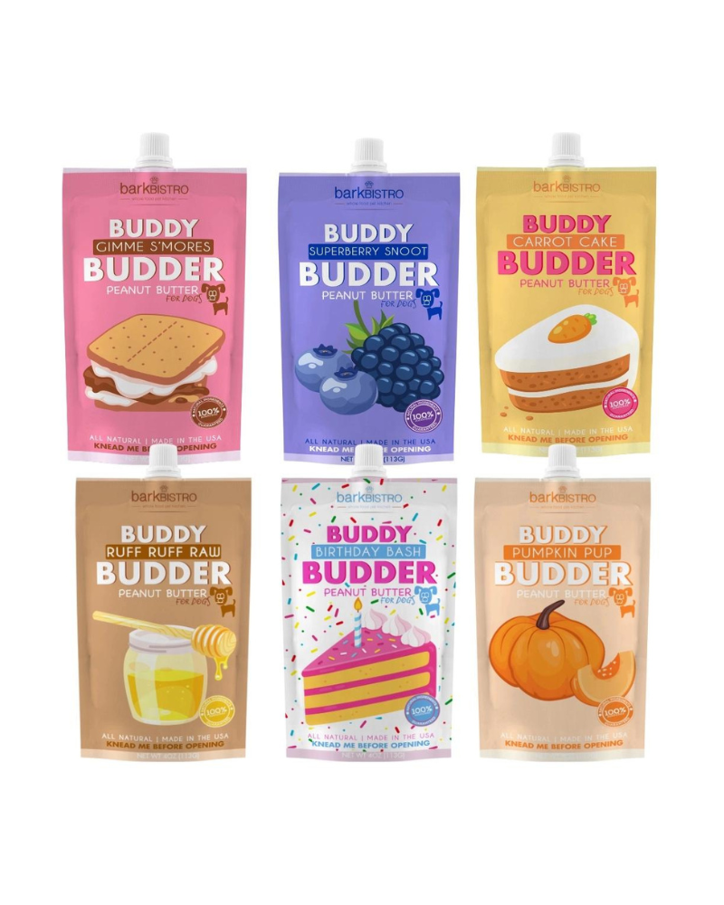 Buddy Budder Peanut Butter Squeeze Pack for Dogs </br> (Made in the USA) Eat BARK BISTRO   