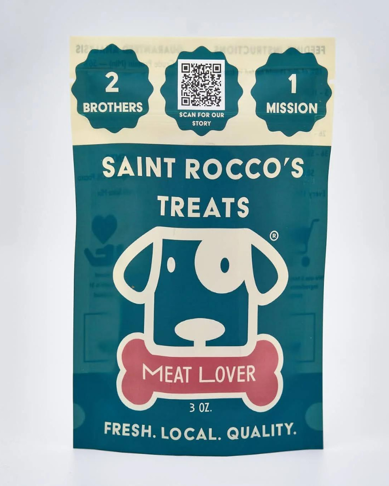 Meat Lover Chicken & Bacon Dog Treats Eat SAINT ROCCO'S   