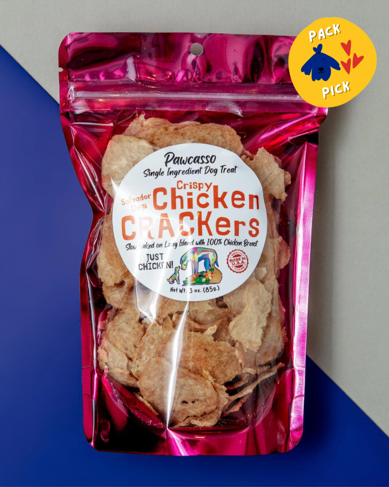 Chicken Crackers Dog Treat (Made in the USA) Eat PAWCASSO   