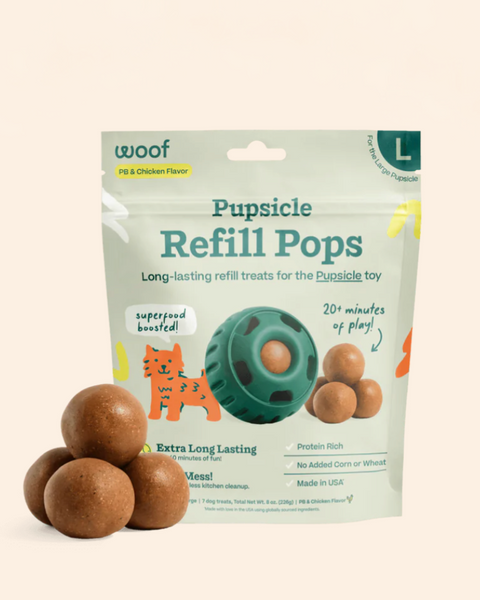 WOOF | Long Lasting Pupsicle Pops (Pupsicle Toy Refill) (Made in