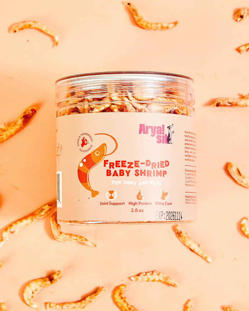 Freeze-Dried Baby Shrimp Treat for Dogs & Cats Eat ARYA SIT