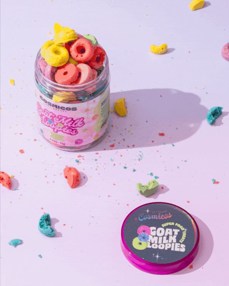 Goat Milk Loopies Treat For Dogs & Cats EAT COSMICOS PET BAKERY