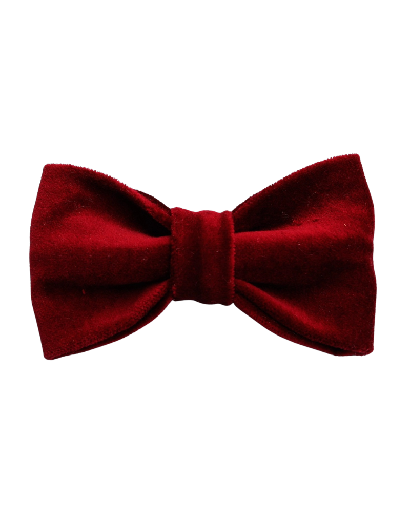 Wine Velveteen Bow Tie for Dogs (Made in the USA) Wear MIMI GREEN