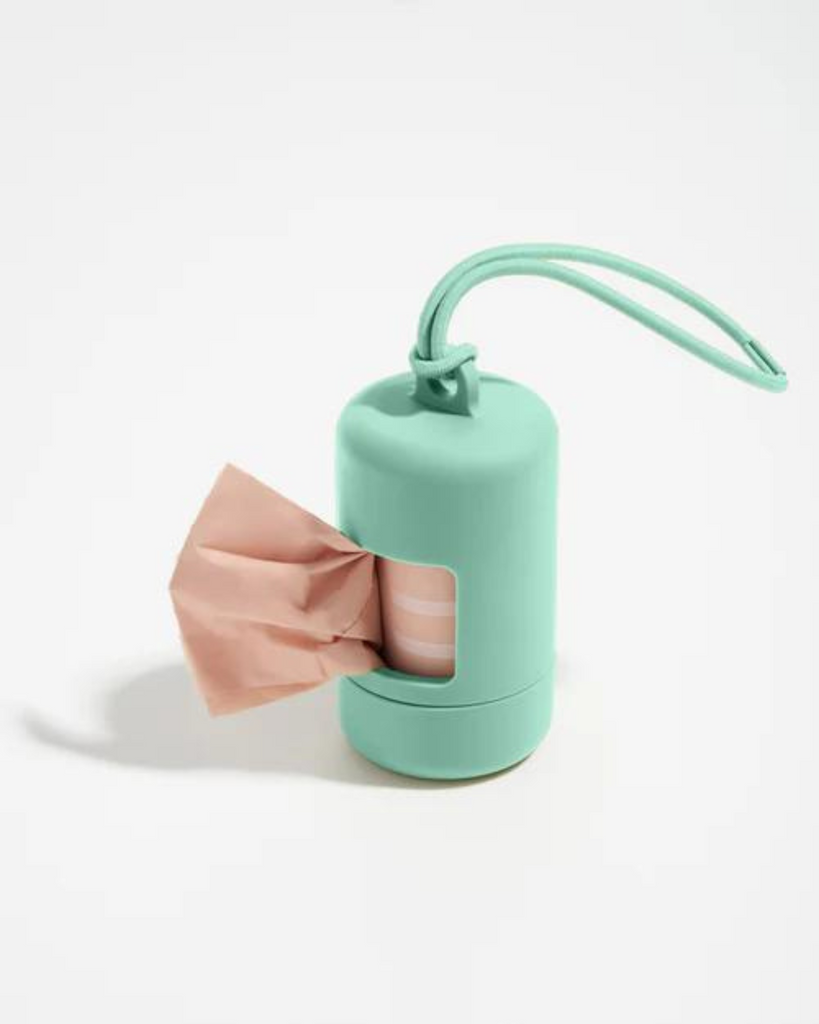 Poo Bag Carrier WALK WILD ONE Seafoam  