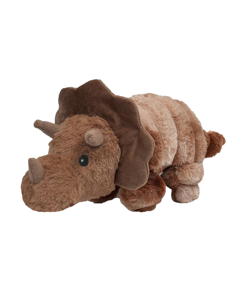 Tony Triceratops Squeaky Plush Dog Toy Play PET LOU
