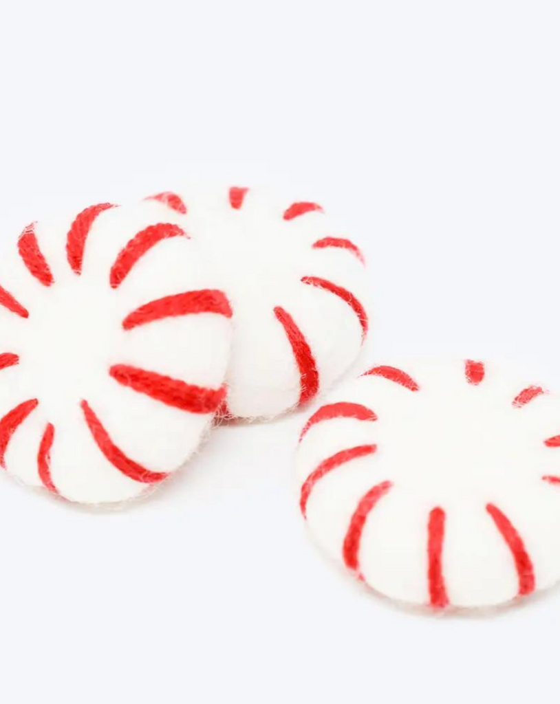 Holiday Peppermint Wool Cat Toy CAT MODERN BEAST   