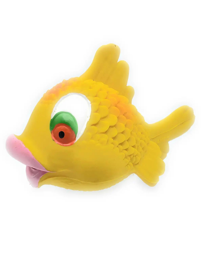 Kissy Fish Squeaky Rubber Dog Toy Play LANCO TOYS   