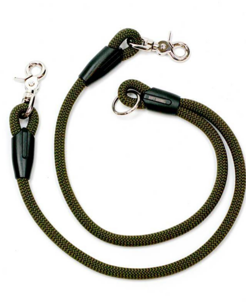 Splitter Dog Leash in Mossy Earth (Made in the USA) WALK ROPE HOUNDS   