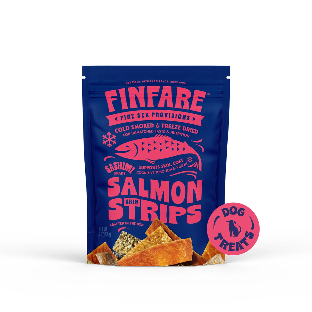 Freeze-Dried Salmon Skin Strips for Dogs EAT FINFARE PET FOODS