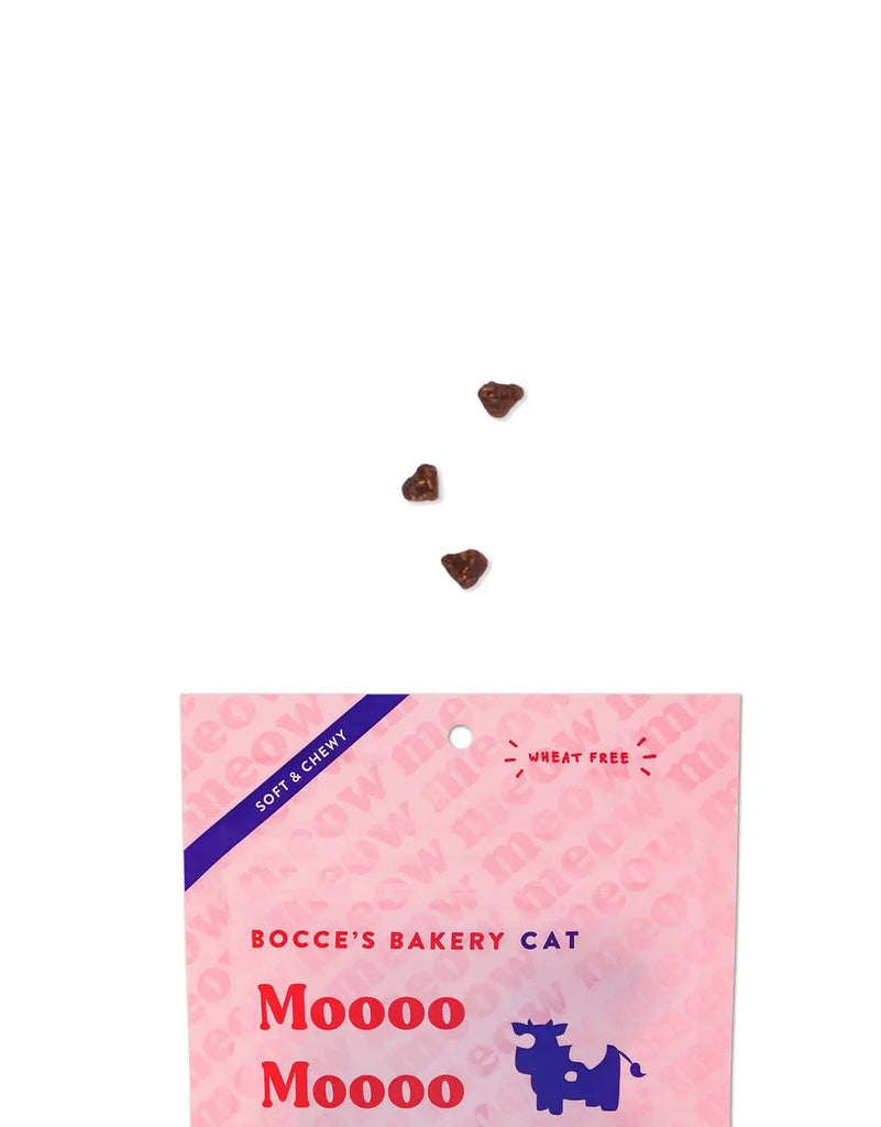 Moooo Moooo Beef & Cheddar Soft & Chewy Cat Treats (Made in the USA) Eat BOCCE'S BAKERY   