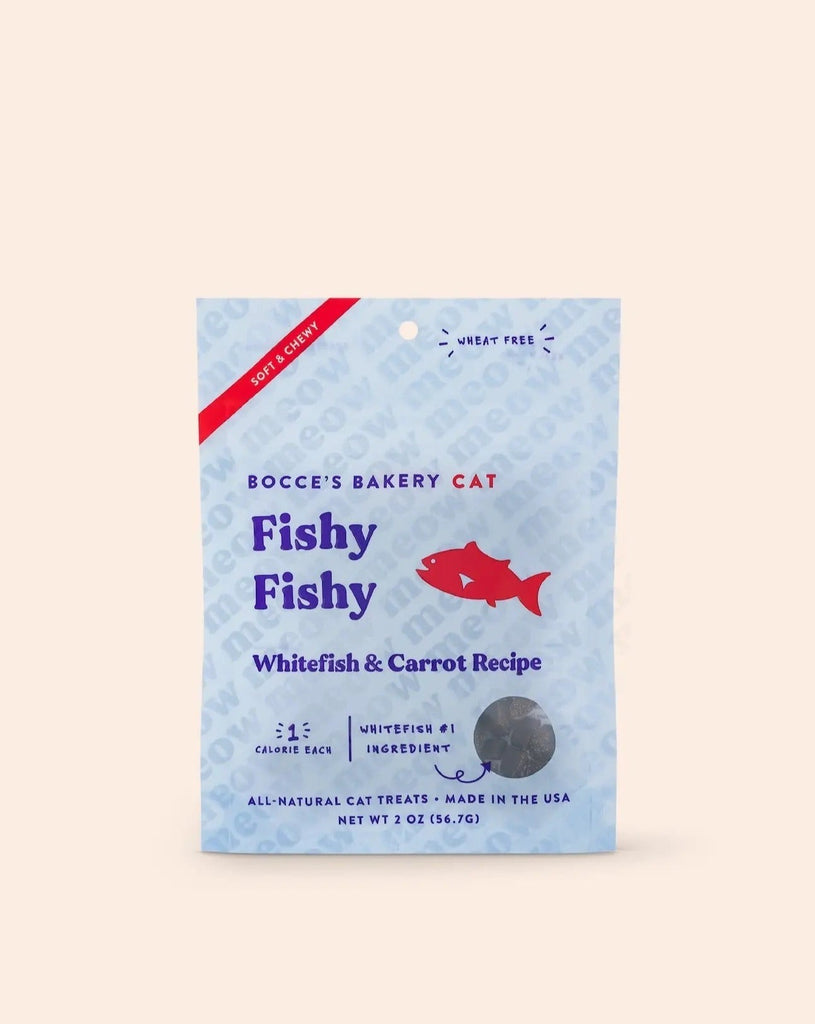 Fishy Fishy Soft & Chewy Cat Treats (Made in the USA) Eat BOCCE'S BAKERY   