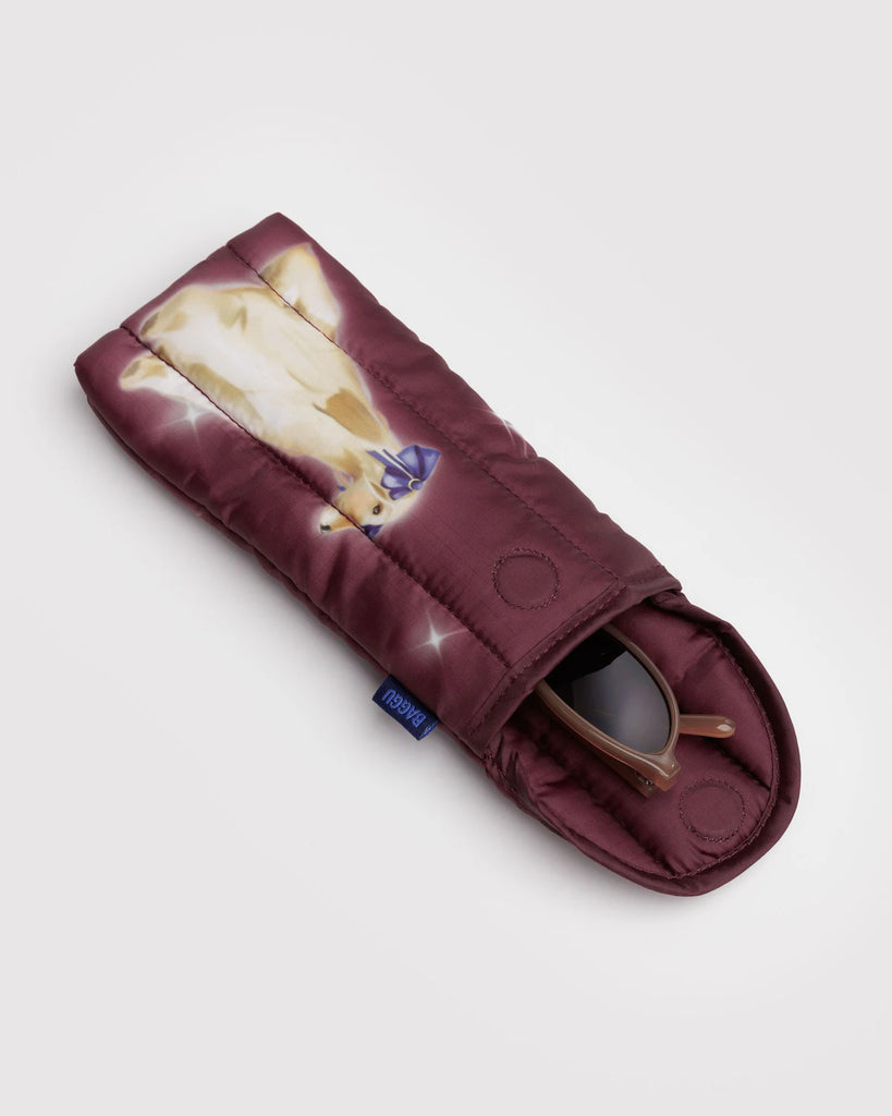 Puffy Glasses Sleeve in Fancy Dogs Human BAGGU