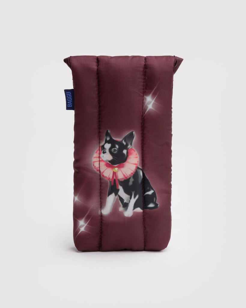 Puffy Glasses Sleeve in Fancy Dogs Human BAGGU