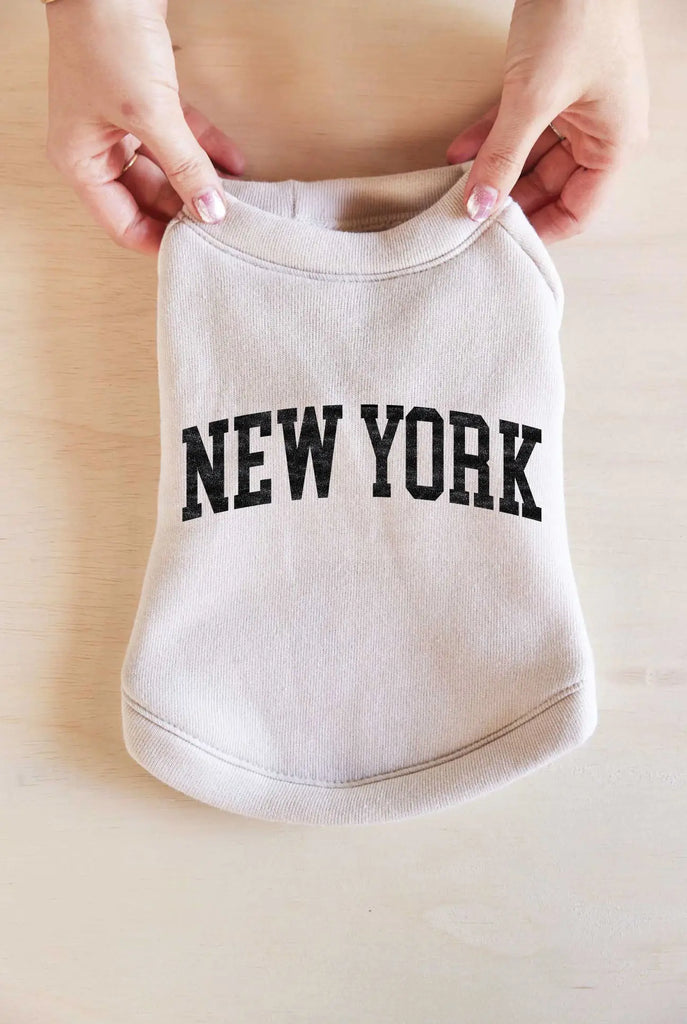 "New York" Pet Sweatshirt (Made in the USA) Wear OAT COLLECTIVE   