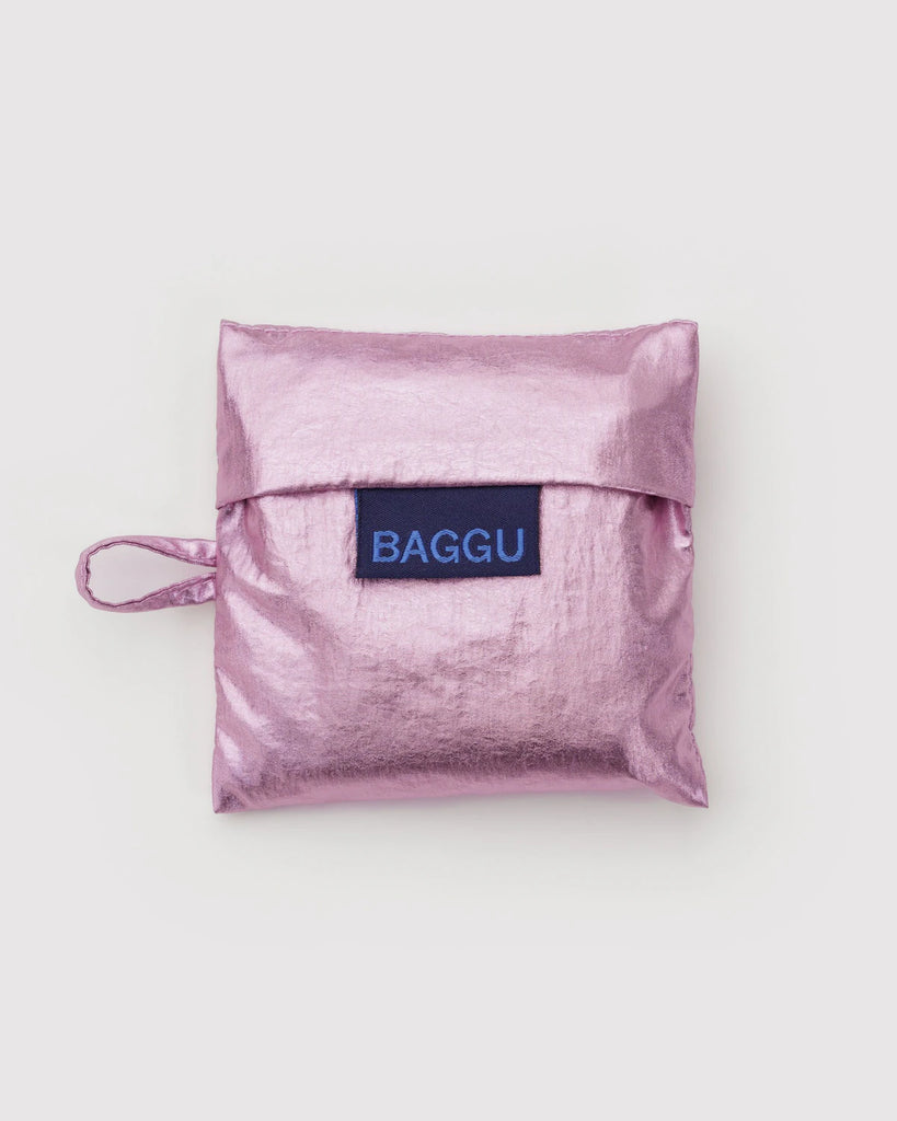 Blush Metallic Baby Baggu Reusable Bag Human BAGGU