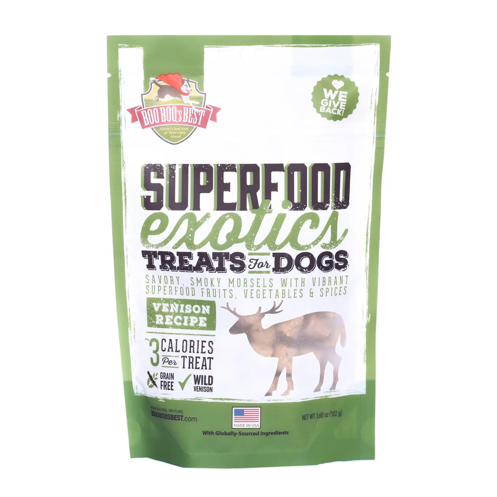 Venison Superfood Exotic Dog Treats Eat BOO BOO'S BEST   