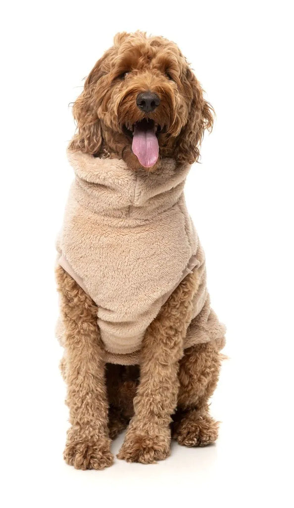 Turtle Rabbit Teddy Teddy FUZZYARD | Turtle Teddy Dog Fleece in Desert Tan | DOG & CO.