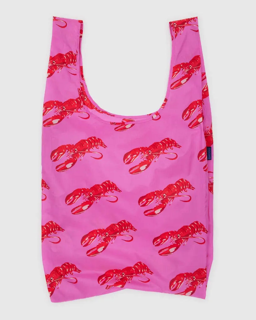 Pink Lobster Big Baggu Reusable Bag Human BAGGU