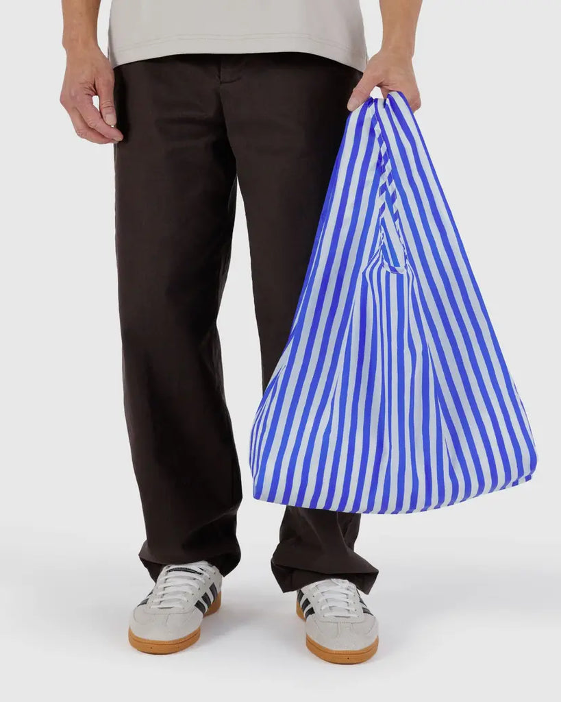 Blue Painted Stripe Standard Baggu Human BAGGU