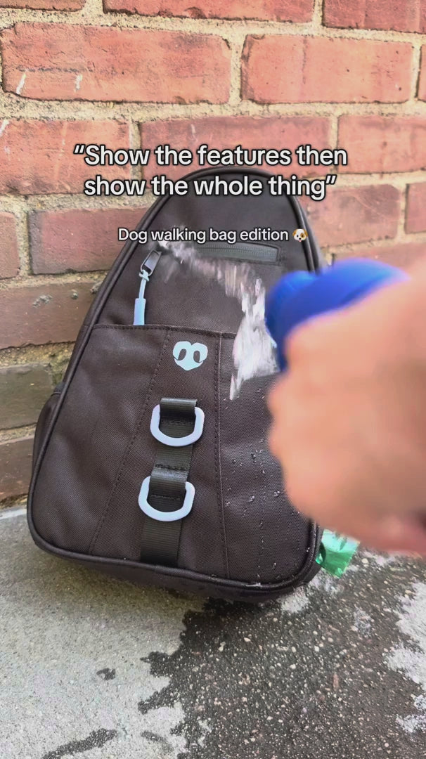 Waterproof Dog Walking Bag w/ Removable Treat Pouch WALK MOLO MODERN PET