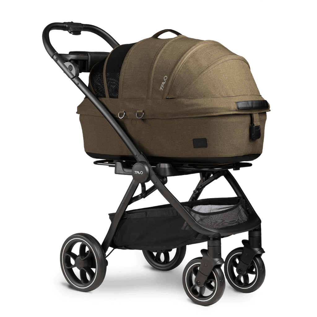 Maeve™ + Roscoe™ 3-in-1 Pet Stroller & Car Seat HOME TAVO PET Brindle Medium Flex (Up to 25lbs) 