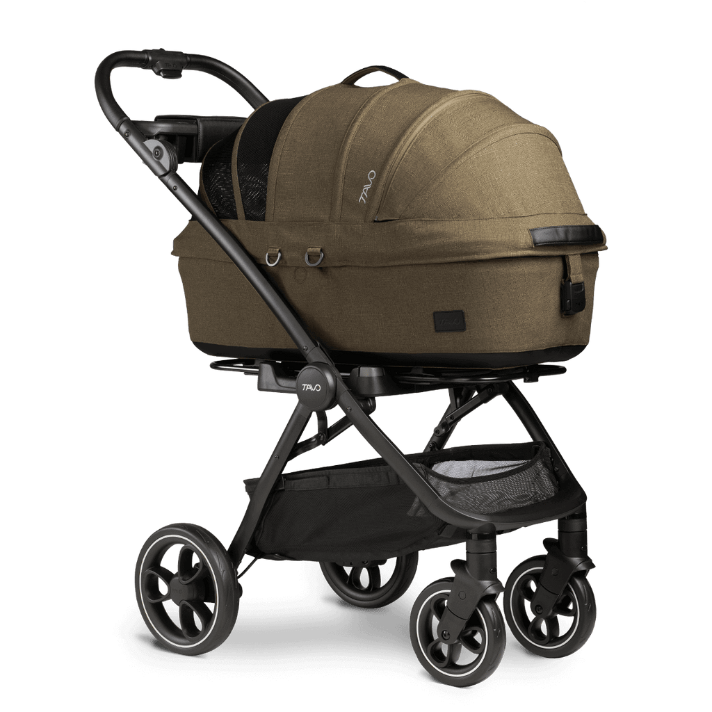 dog stroller car seat Maeve + Roscoe 3-in-1 Pet Protection System Medium Rigid / Merle
