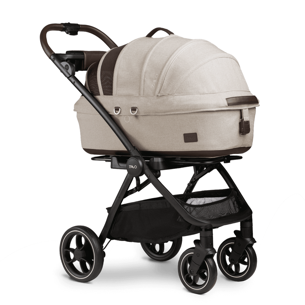 Maeve™ + Roscoe™ 3-in-1 Pet Stroller & Car Seat HOME TAVO PET Fawn Medium Flex (Up to 25lbs) 