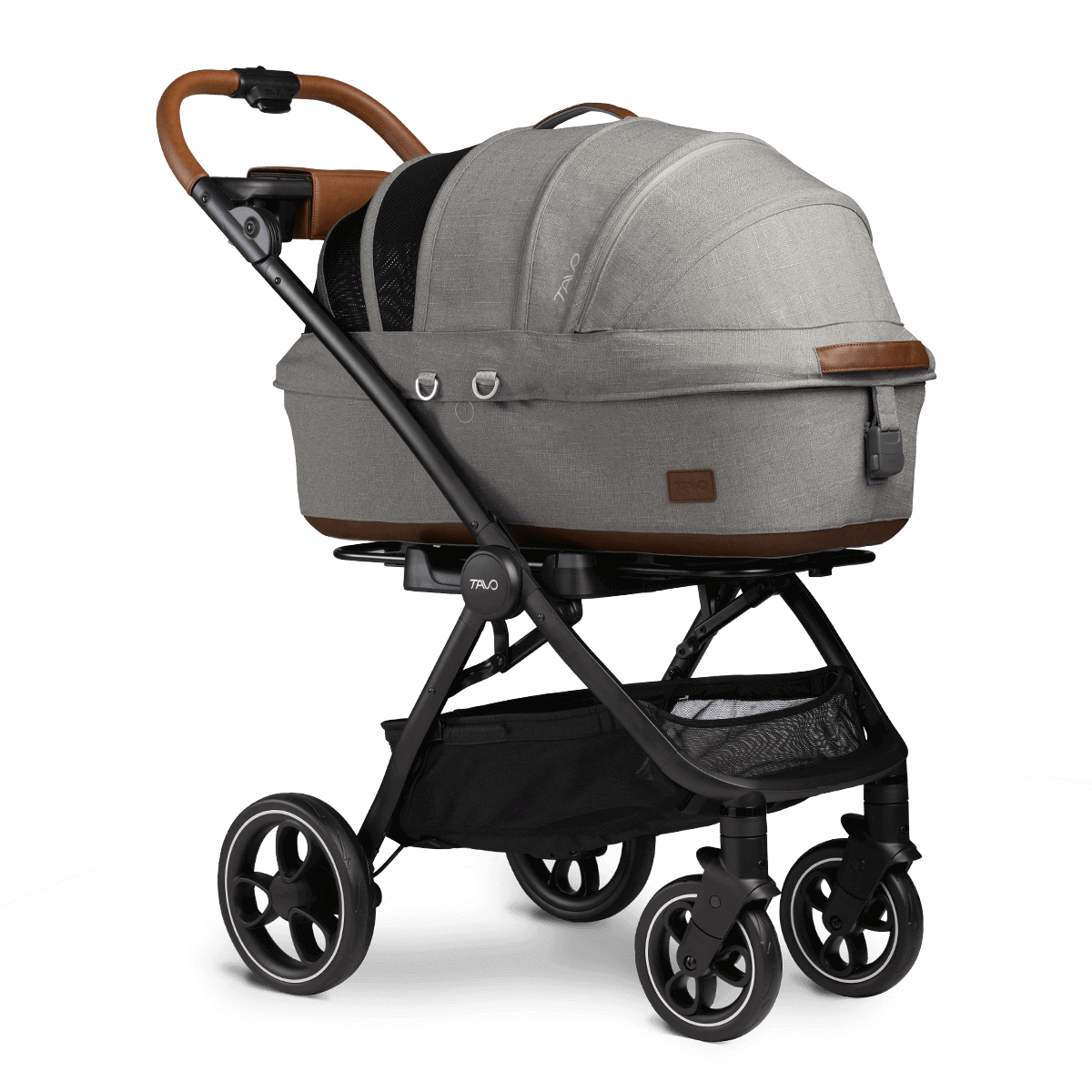tavo pet car seat and stroller Tavo Maeve + Roscoe 3-in-1 Pet Protection System Merle / Medium / Flex