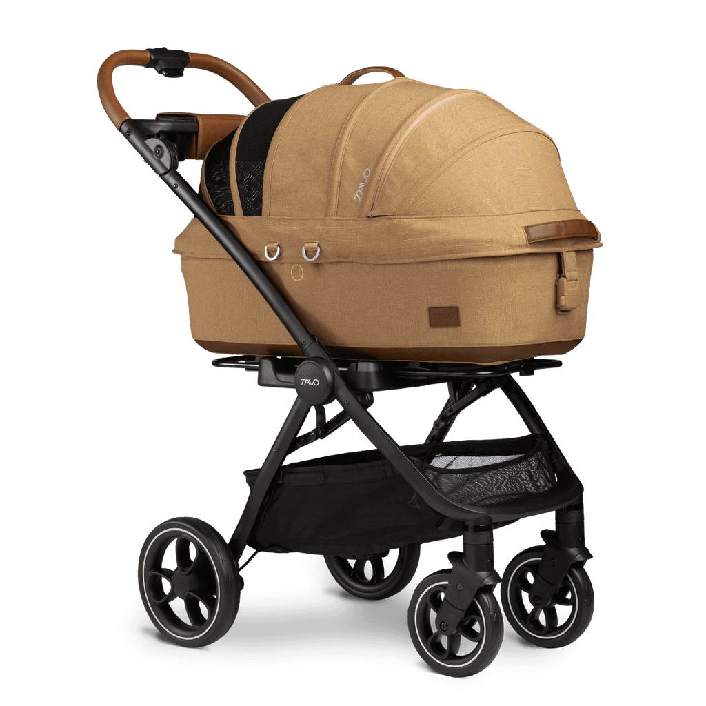 Maeve™ + Roscoe™ 3-in-1 Pet Stroller & Car Seat HOME TAVO PET Sable Medium Flex (Up to 25lbs) 