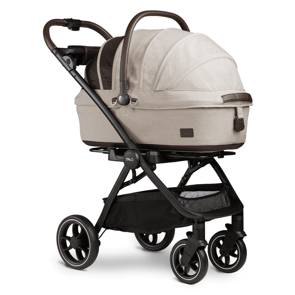 Maeve™ + Roscoe™ 3-in-1 Pet Stroller & Car Seat HOME TAVO PET Fawn Medium Rigid (Up to 30lbs) 