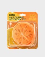 Half Orange Nosework Dog Toy Play HOWLPOT   