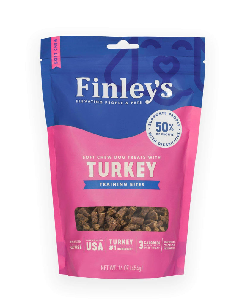 Turkey Recipe Soft Training Bites Dog Treats Eat FINLEY'S BARKERY   