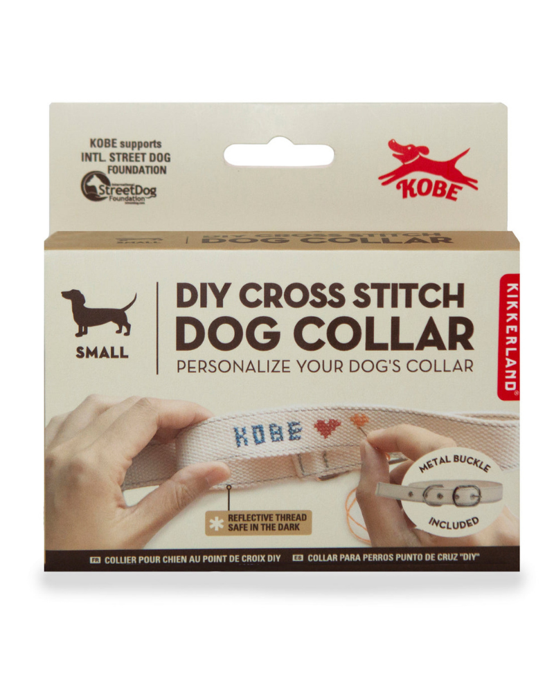 DIY Cross Stitch Dog Collar WALK KIKKERLAND   