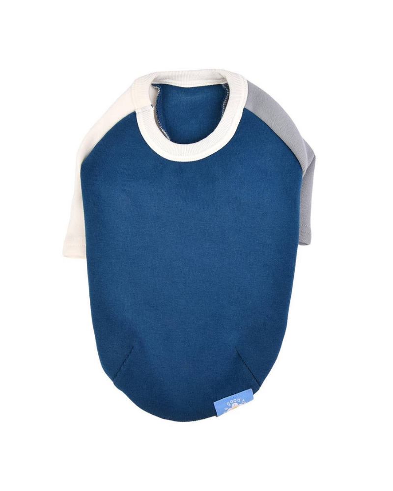 Color Block Dog T-Shirt in Navy (FINAL SALE) Wear OLCHI   