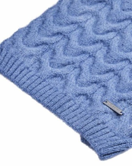 Fuzzy Knit Dog Turtleneck Sweater in Moonstone Blue << CLEARANCE >> Wear BLUEBERRY PET   