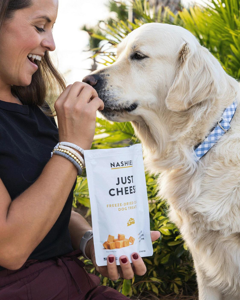 Just Cheese Freeze-Dried Dog Treats Eat NASHIES   