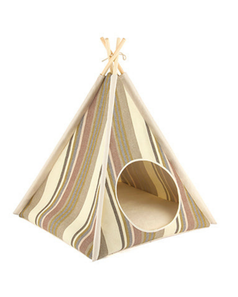 Striped Pet Teepee in Seacoast (Drop-Ship) HOME P.L.A.Y.   