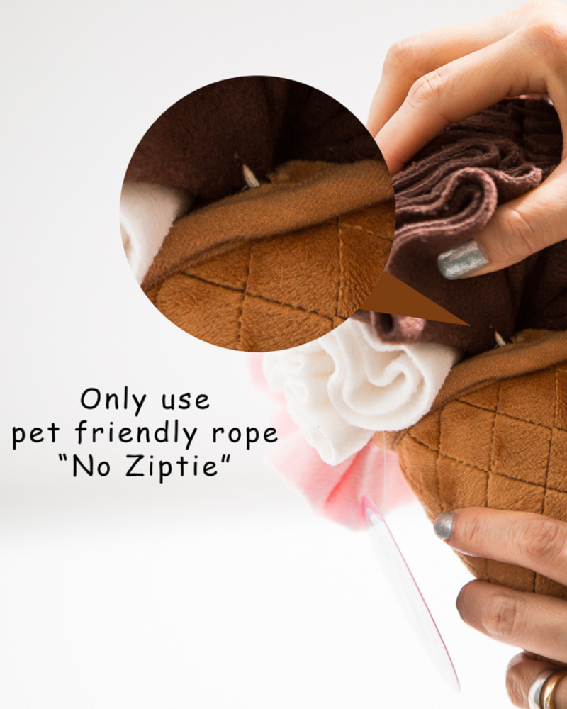 Ice Cream Snuffle Ball Dog Toy Play DOGNMAT   