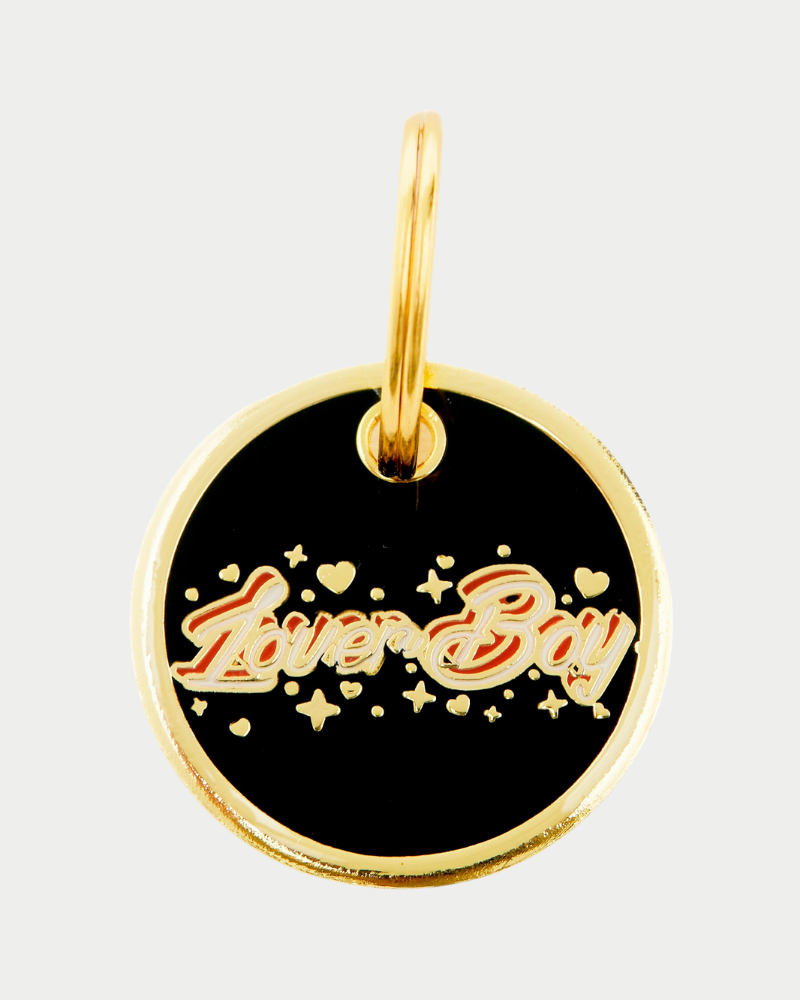 Lover Boy Custom Dog ID Tag (Custom/Drop-Ship) Accessories TRILL PAWS   