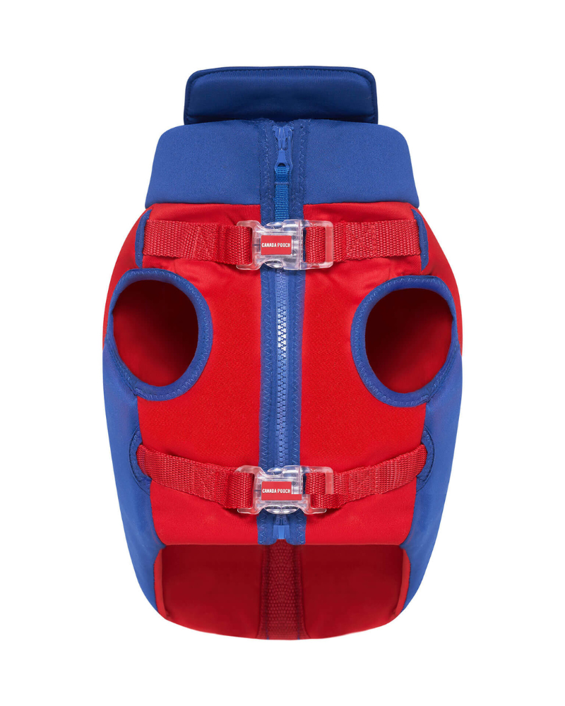 High Tide Dog Life Jacket in Blue & Red (FINAL SALE) Dog Apparel CANADA POOCH   