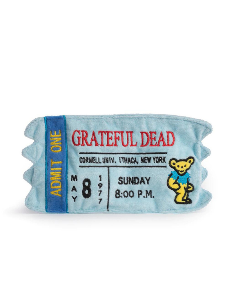Grateful Dead Concert Ticket Plush Toy Play FAB DOG   