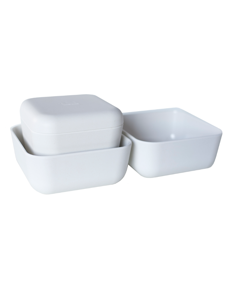 The Bamboo Fiber Puppy Pantry Bowl Set Eat HOUSE DOGGE   